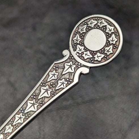 英國古董銀盤果醬勺和黃油刀套裝